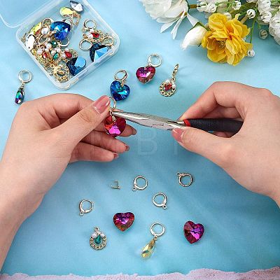 DIY Geometry Drop Earring Making Kits DIY-SZ0007-90-1