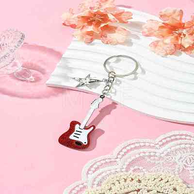 Acrylic & Alloy Keychain KEYC-YW00051-01-1