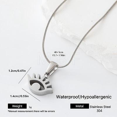 304 Stainless Steel Pendant Necklaces DT5242-5-1