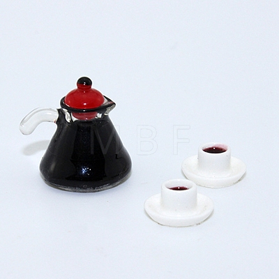 Mini Resin Coffeepot & Cup Sets BOTT-PW0002-118-1