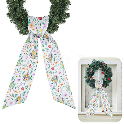 1Pc Flower Printed Polyester Wrap Lady Belts AJEW-CP0009-89A-1