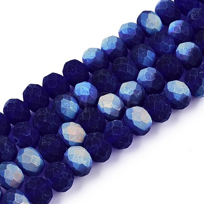 Transparent Glass Beads Strands EGLA-A044-T8mm-MB06-1