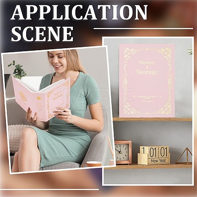 Paper Cover Interstitial Album Book AJEW-CP0011-01B-1