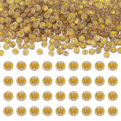 50G Luminous Transparent Acrylic Beads OACR-TAD0001-01W-1
