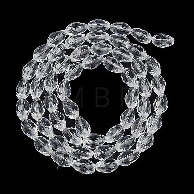 Transparent Imitation Jade Glass Beads Strands GLAA-N005-T6mm-D-1-1