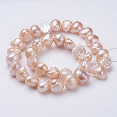 Natural Cultured Freshwater Pearl Beads Strands PEAR-P002-37-1