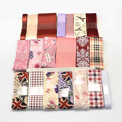 Printed Mixed Ribbon Sets: Grosgrain Ribbons OCOR-R029-02-1