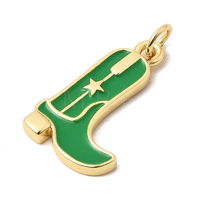Brass Enamel Pendants KK-A296-51G-02-1