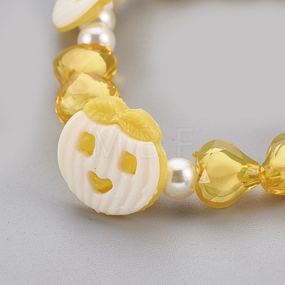 Acrylic Beads Kids Stretch Bracelets BJEW-JB03888-02-1