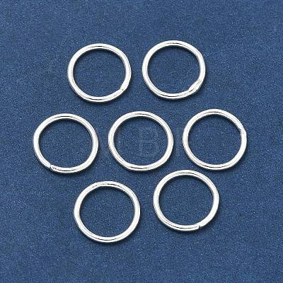 Eco-Friendly Brass Round Rings KK-M165-10mm-02S-RS-1
