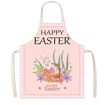 Easter Theme Polyester Sleeveless Apron PW-WG75993-16-1