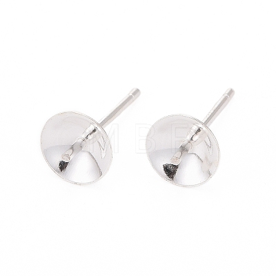 925 Sterling Silver Stud Earring Findings STER-K167-027D-S-1