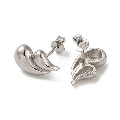 925 Sterling Silver Stud Earrings for Women EJEW-E307-12P-1