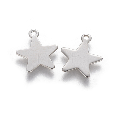 201 Stainless Steel Charms STAS-L233-031B-P-1