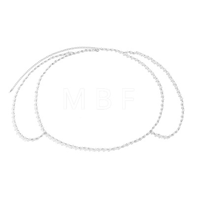 Plastic Pearl Round Link Body Chains FS-WG21BB1-01-1