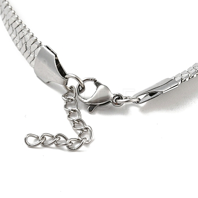 304 Stainless Steel Herringbone Chain Bracelet BJEW-D028-02B-02P-1