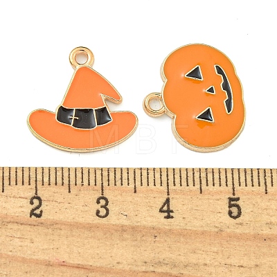 Halloween Theme Alloy Enamel Pendants FIND-U010-01-1