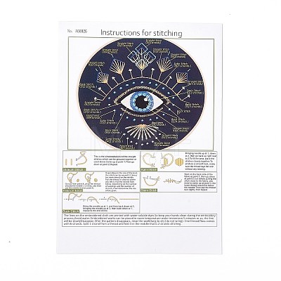 DIY Eye Pattern Embroidery Kits DIY-E063-02C-1