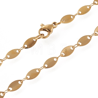 304 Stainless Steel Link Chain Necklaces STAS-I156-24G-1