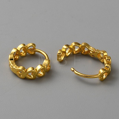 2 Pairs 2 Styles Brass Hoop Earrings Set EJEW-I301-01-1