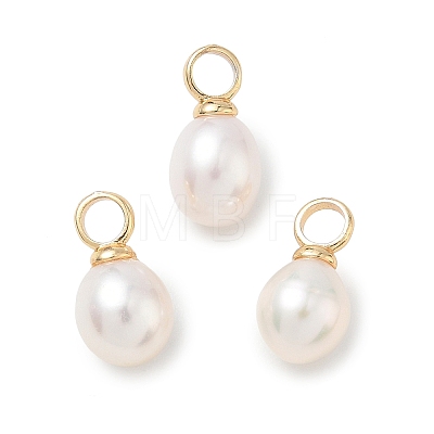 Natural Cultured Freshwater Pearl Pendants PALLOY-JF05620-1