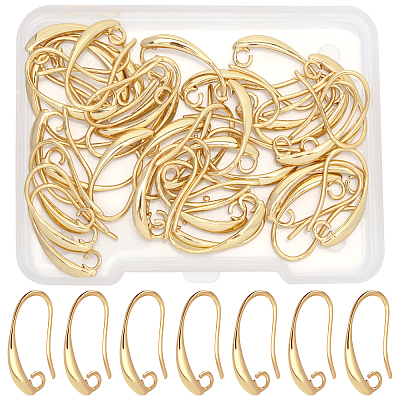 40Pcs Brass Earring Hooks KK-FH0004-42-1