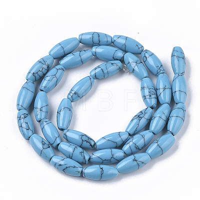 Synthetic Turquoise Beads Strands G-S364-051-1