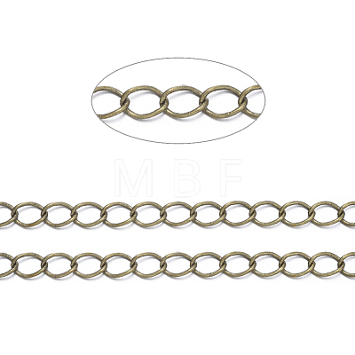 Brass Twisted Chains X-CHC-Q001-5x4mm-AB-1