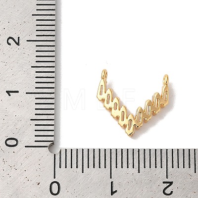 Brass Micro Pave Clear Cubic Zirconia Charms KK-M294-23G-1