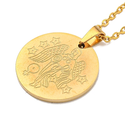 Constellation Pendant Necklaces NJEW-S422-04G-06-1