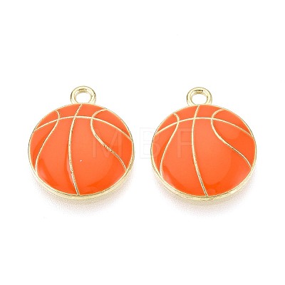 Alloy Enamel Pendants ENAM-T025-02G-02-1