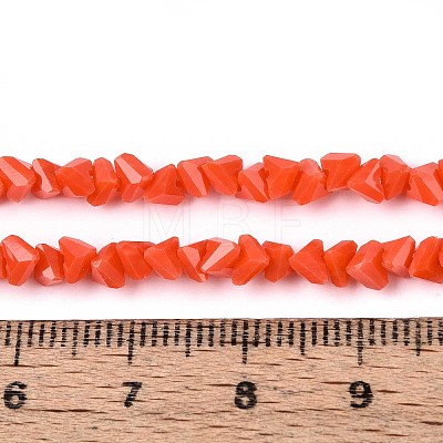 Opaque Glass Beads Strands GLAA-N019-4mm-14-1