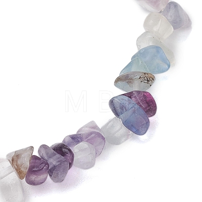 Natural Fluorite Beads Kids Bracelets BJEW-JB10611-06-1