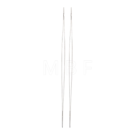 Iron Big Eye Beading Needles TOOL-R095-01-1