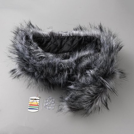 Artificial Wool Fur Collar AJEW-WH0596-731B-1
