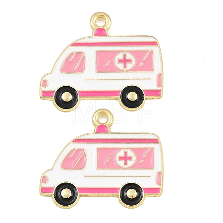 Medical Theme Alloy Enamel Pendants AL-CBA2919-03G-03B-1