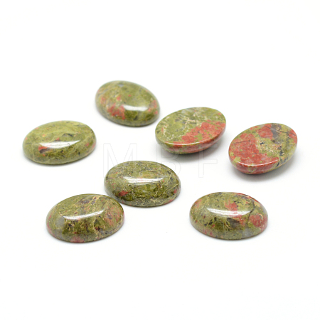 Natural Unakite Gemstone Cabochons G-T020-18x25mm-18-1