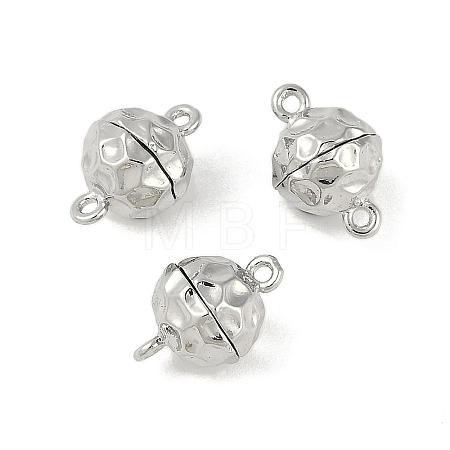 Brass Magnetic Clasps with Loops KK-C2918-N-1