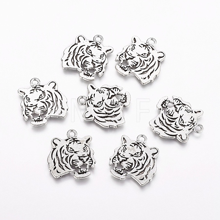 Tibetan Style Alloy Tiger Pendants LS-X-TIBEP-Q043-298-RS-1