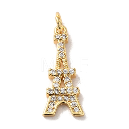 Brass Cubic Zirconia Pendants LS-KK-M278-15G-1