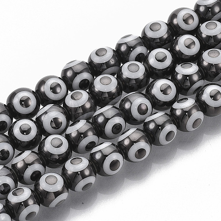 Electroplate Glass Beads Strands LS-EGLA-T012-02C-8MM-1