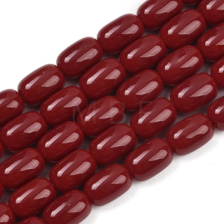 Opaque Glass Beads Strands X-GLAA-Z015-02G-1