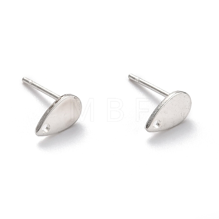 Non-Tarnish 304 Stainless Steel Stud Earring Findings STAS-L211-05C-P-1