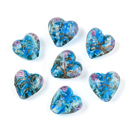50Pcs Luminous Handmade Lampwork Beads LAMP-OC0001-72-1