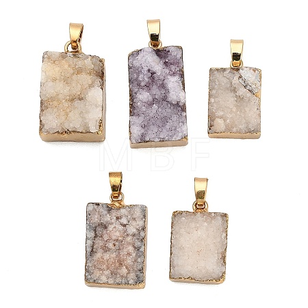 Natural Druzy Agate Pendants GG-K002-20-1