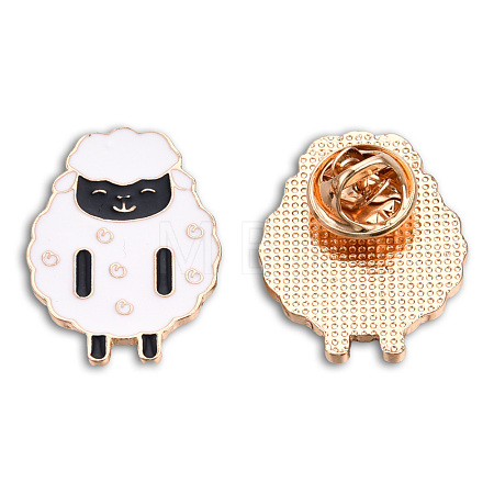 Sheep Shape Enamel Pin JEWB-N007-217-1