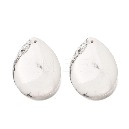 Natural Howlite Pendants G-Z088-02D-1