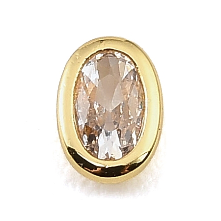 Brass Pave Cubic Zirconia Cabochons CU-CBA30E8-04G-05-1