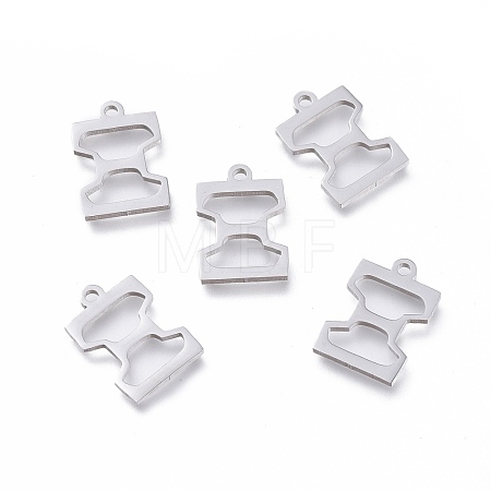 Tarnish Resistant 304 Stainless Steel Charms STAS-K215-15P-1