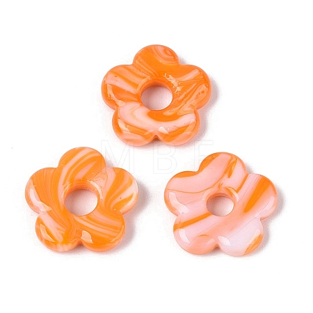 Two Tone Handmade Lampwork European Beads LAMP-N024-39-01F-1